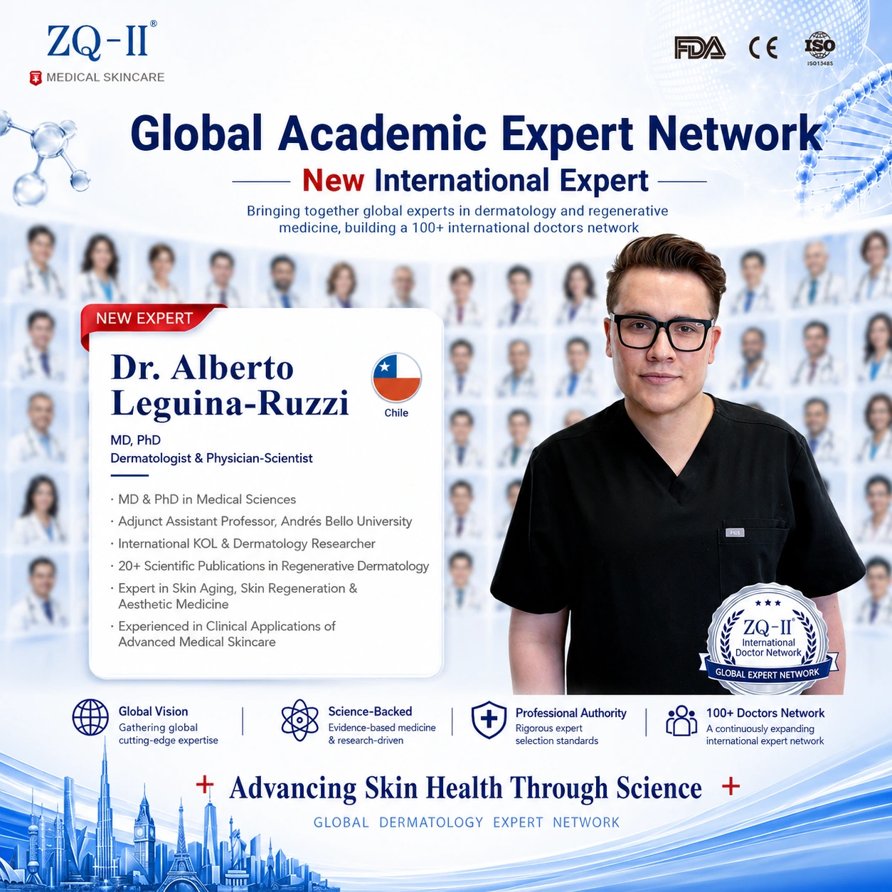 ZQ-II Qlobal Akademik Ekspert Şəbəkəsini Dr. Alberto Leguina-Ruzzi ilə genişləndirir